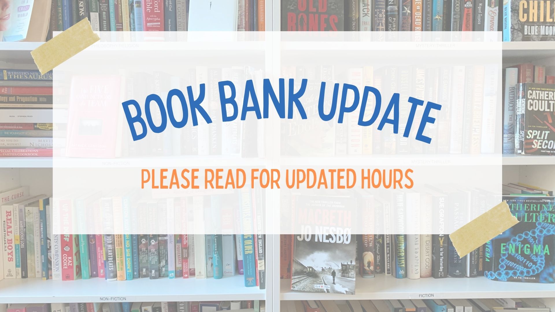 Book Bank Hours