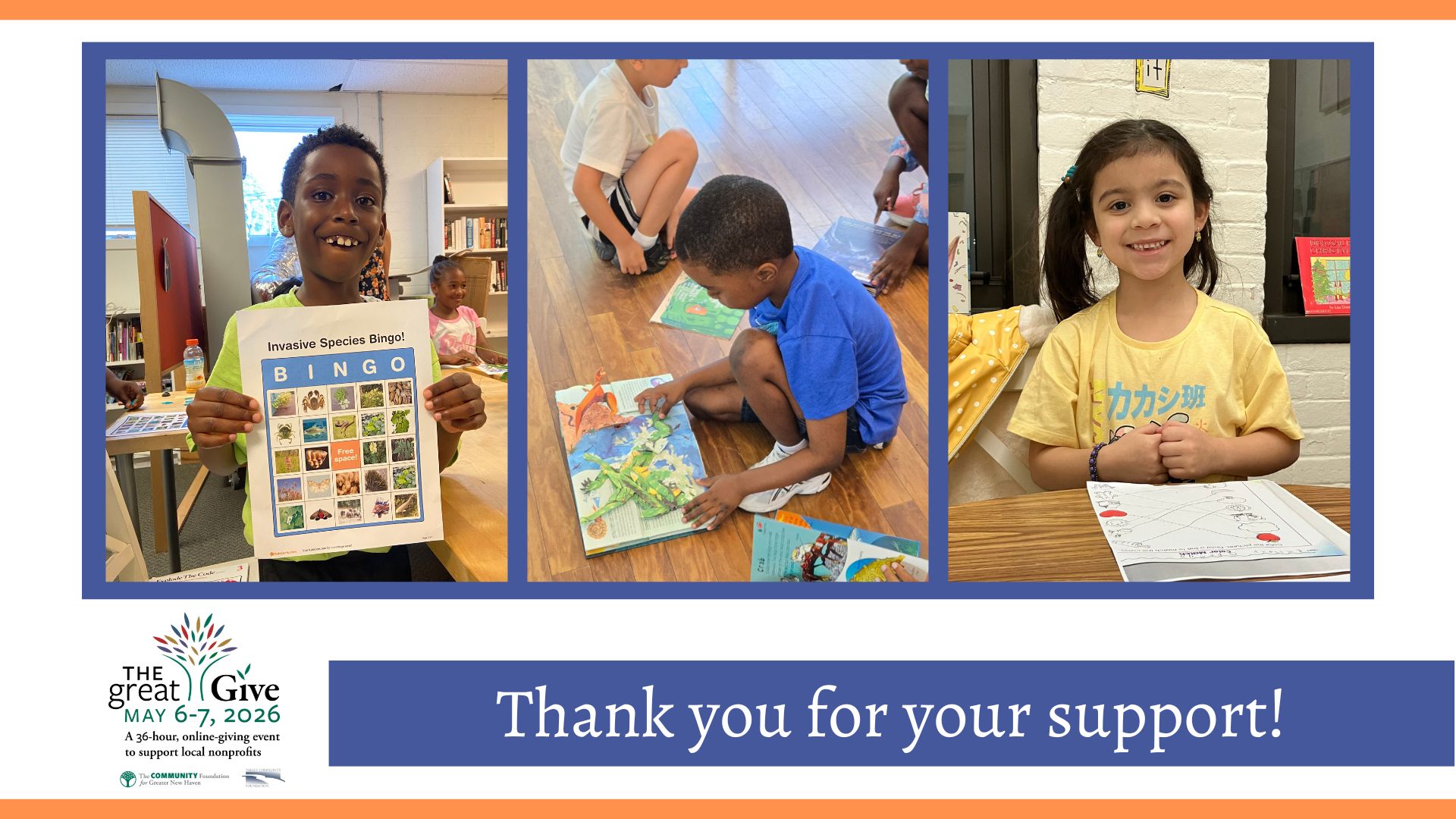 Thank you for Supporting New Haven Reads in the Great Give!