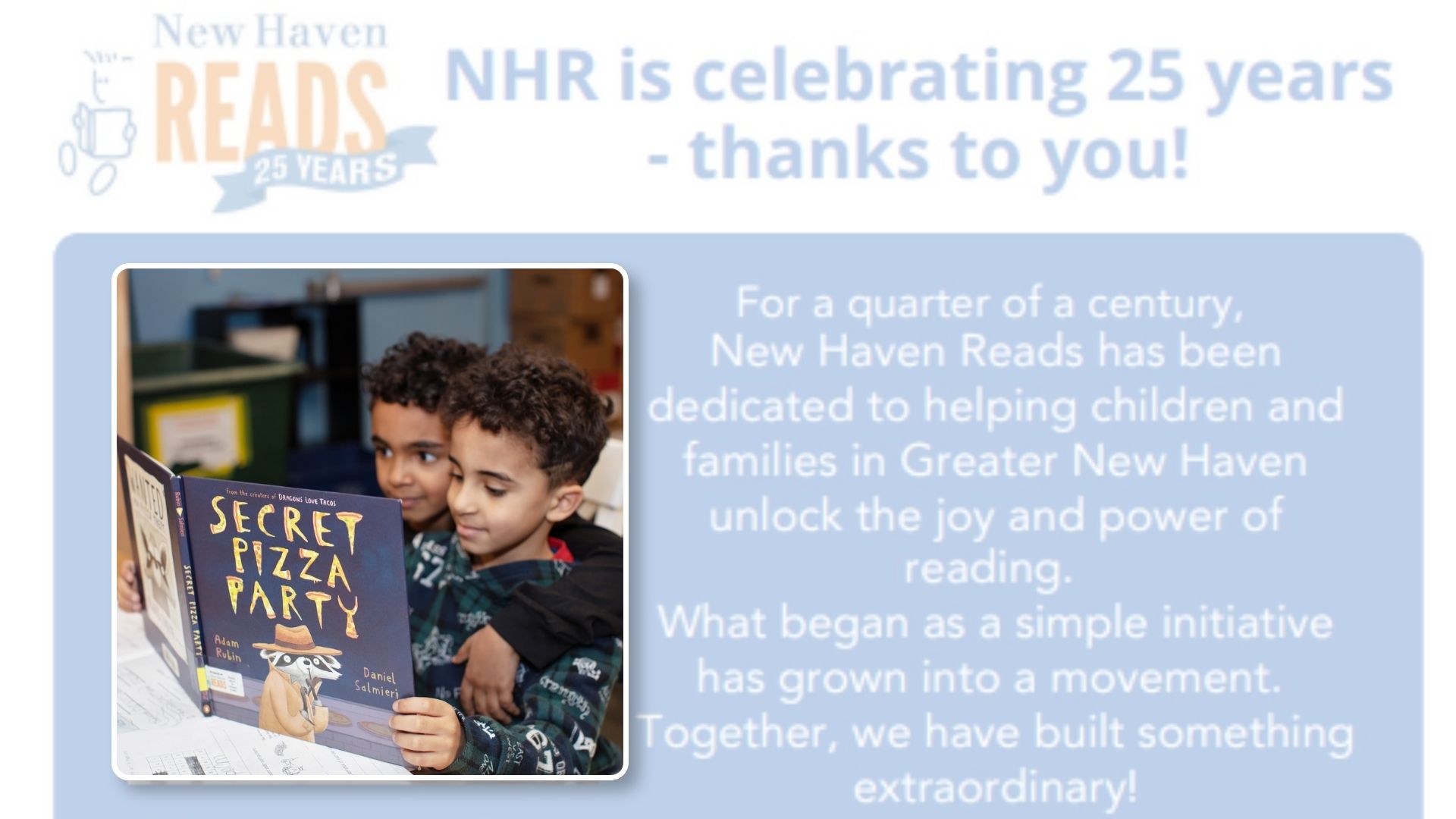 25 Years of New Haven Reads!